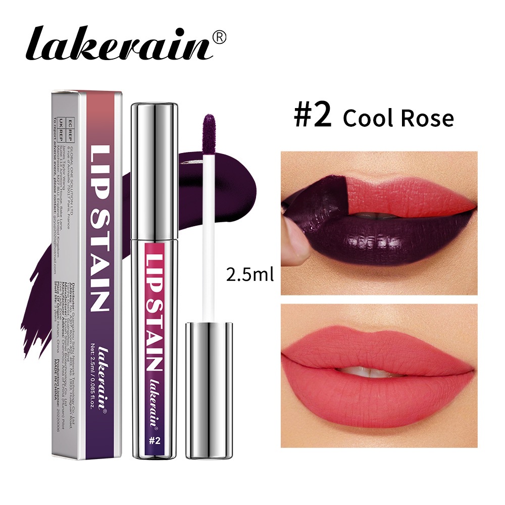 Transfronterizo belleza lakerain 3 colores tubo de plata rasgar lápiz labial de comercio exterior seda esmalte labial brillante esmalte labial fácil de desarrollar color lápiz labial