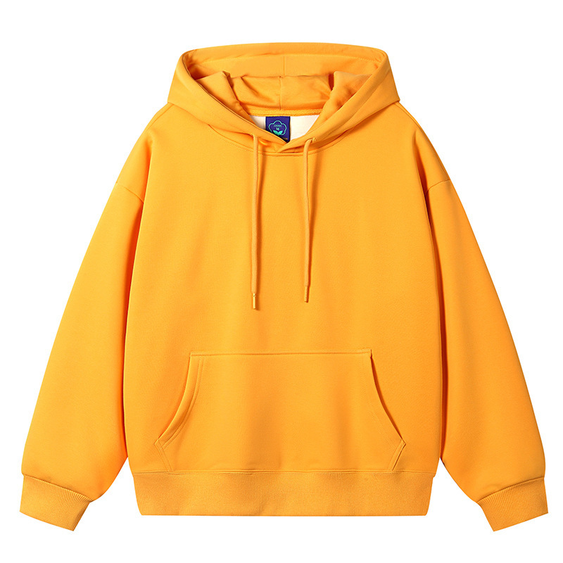 Fleece-Lined Thick Hooded Sweatshirt for Men, Korean Style Trendy Men's Hooded Sports Hoodie, Men's Student Jacket-10Hm1000