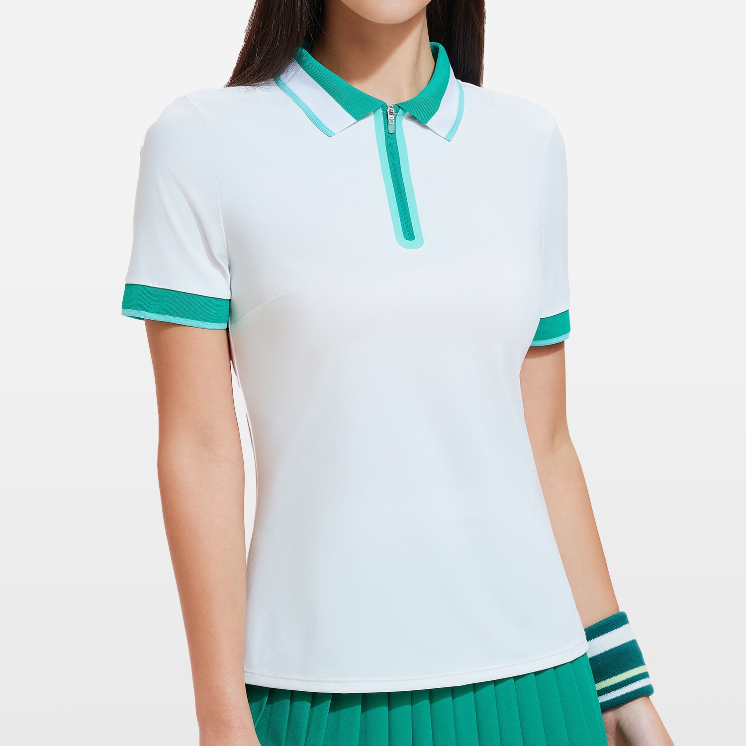 Ropa de yoga de nuevo estilo para mujer, conjunto deportivo transpirable informal de verano para tenis, camiseta POLO, conjunto deportivo para correr al aire libre image 24