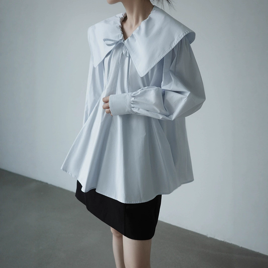 Сухой журавль-весенний и летний модный минус лацканный воротник