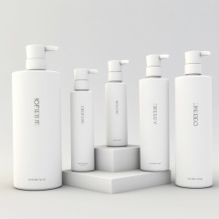 150ml300ml平肩白色洗护瓶洗发水沐浴露按压瓶500ml护发素塑料瓶