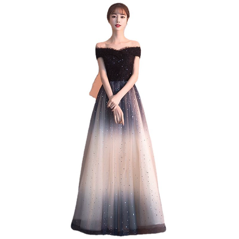 Вечернее платье, длинные чёрные ногти с Sequins, новая коллекция, опт