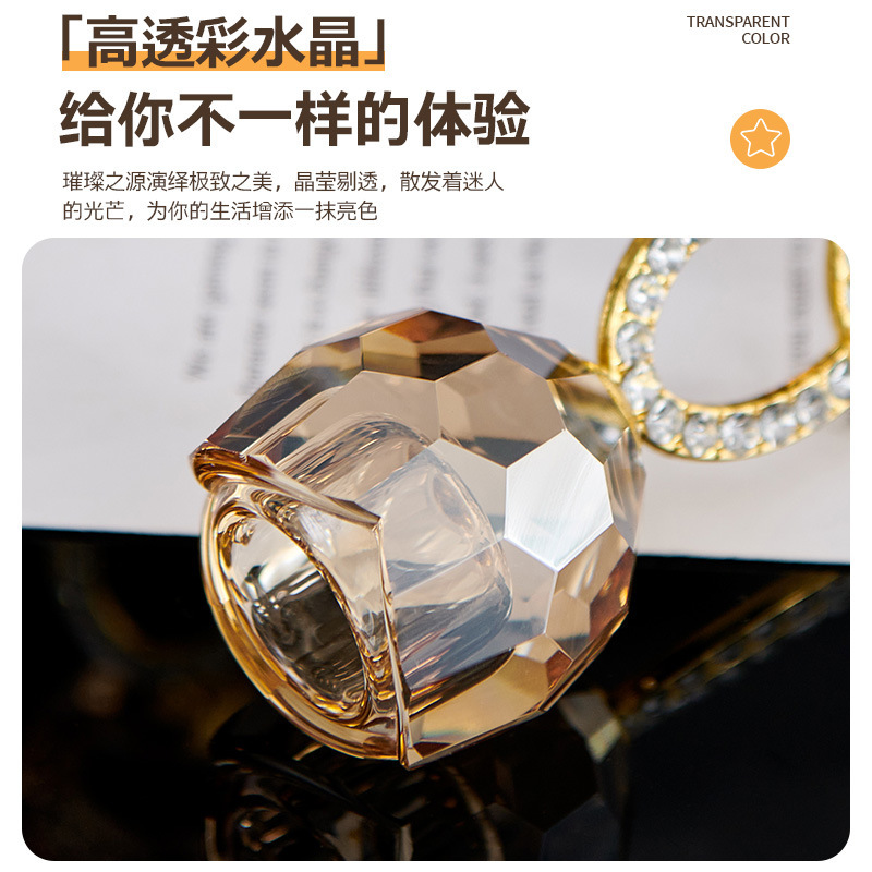 クリエイティブクリスタル燭台シャンパン色家庭装飾オフィスサンプルプレート間デスクトップ装飾金属アロマキャンドル台|undefined