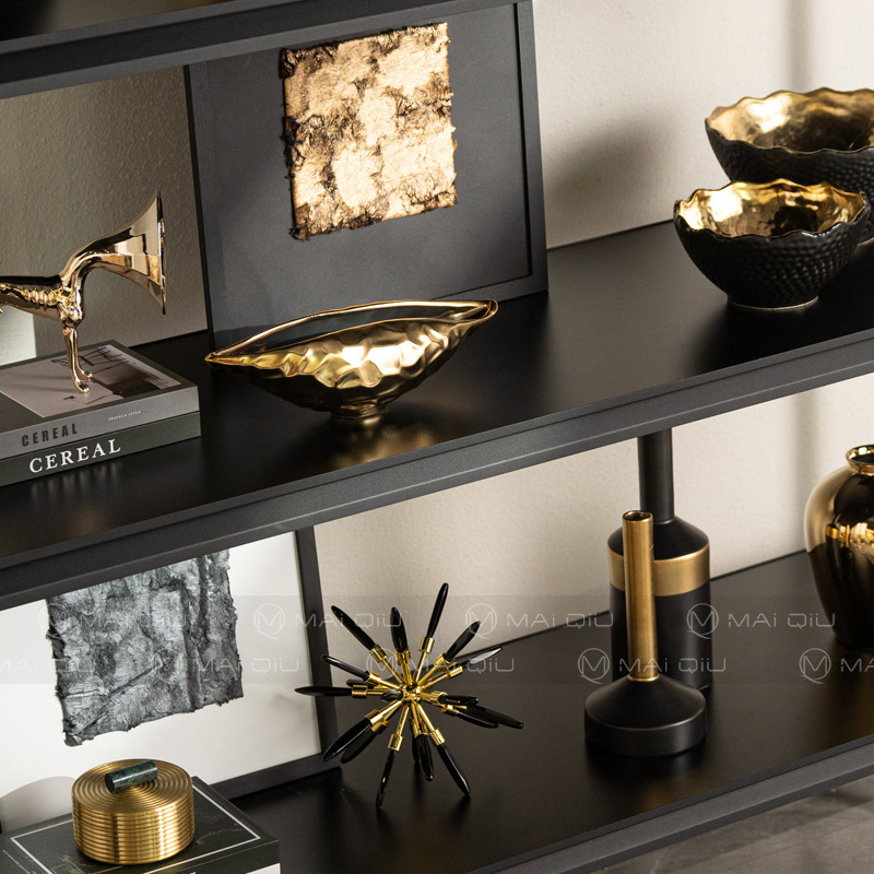 芸貝子のイタリア式の軽い豪華な芸術の高級感のきわめてシンプルな置物の客間の酒の箱のテレビの戸棚のハイエンドの大衆の陶磁器の柔らかいです。