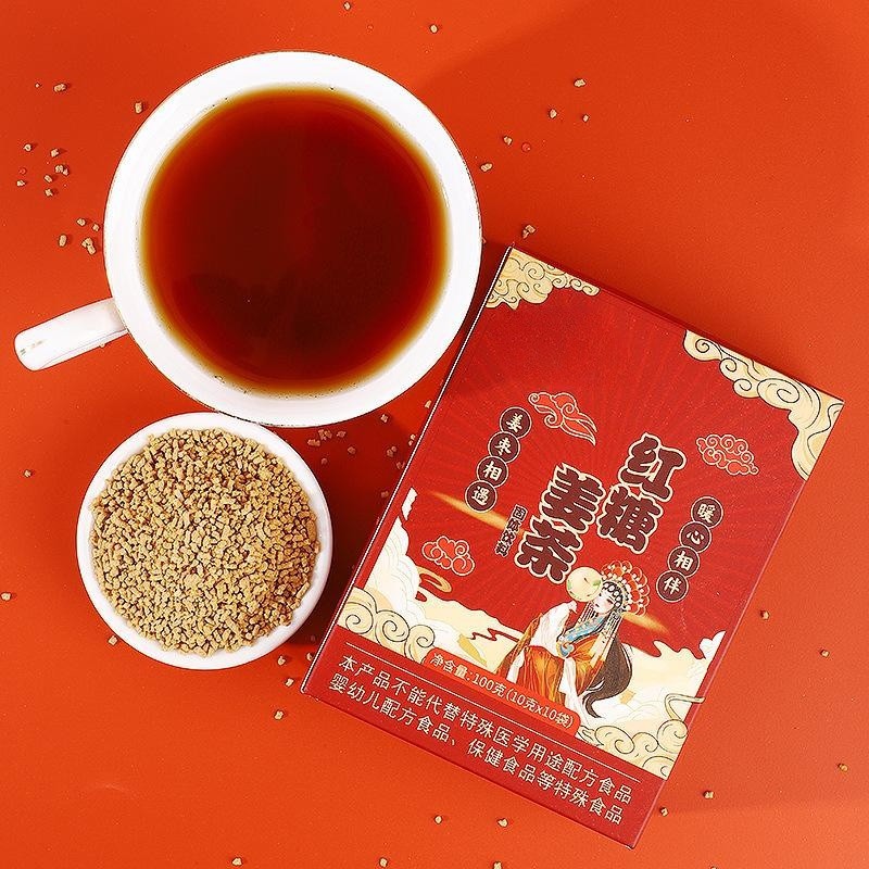 Brown Sugar Ginger Jujube Tea Instant Granules Hong Tang Jiang Zao Cha Warm Herbal Drink 100g quality and texture