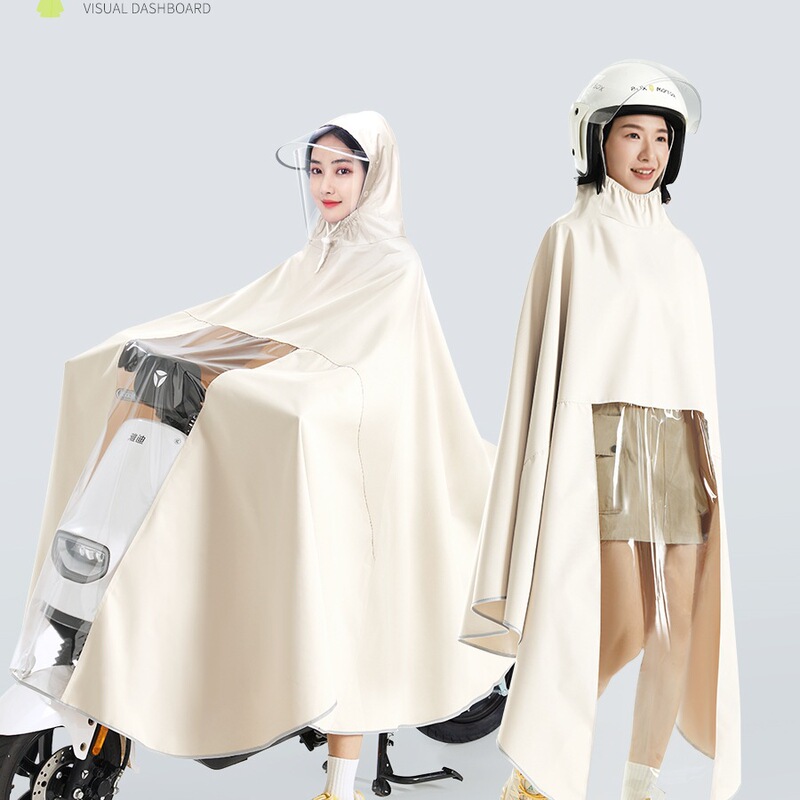 Electric Battery Car Raincoat Women's New Large Single Full-Body Long Rainproof Motorcycle Poncho