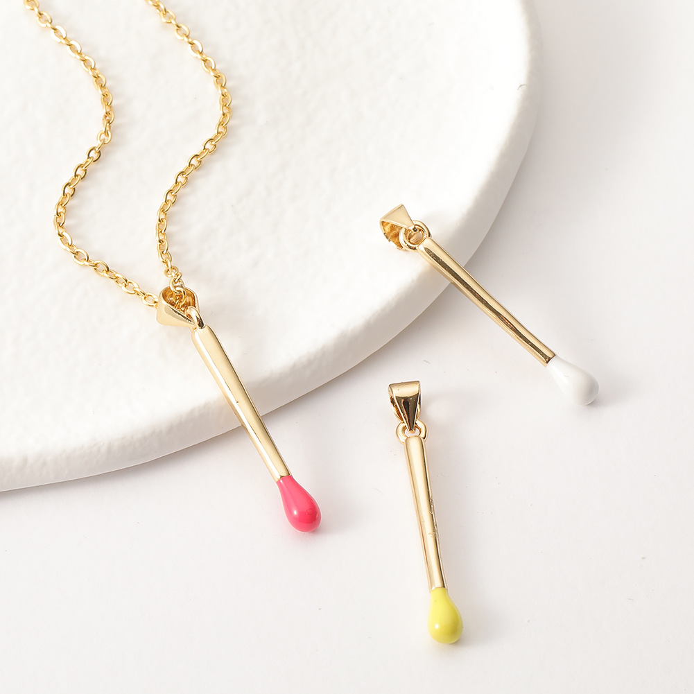 new womenu0027s jewelry copper real gold plated pendant match head necklace