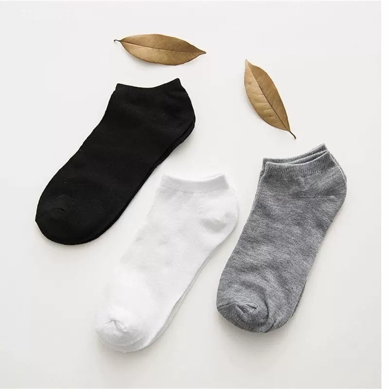 袜子男短袜春夏季纯色男士薄款透气船袜新款防滑运动袜隐形男袜
