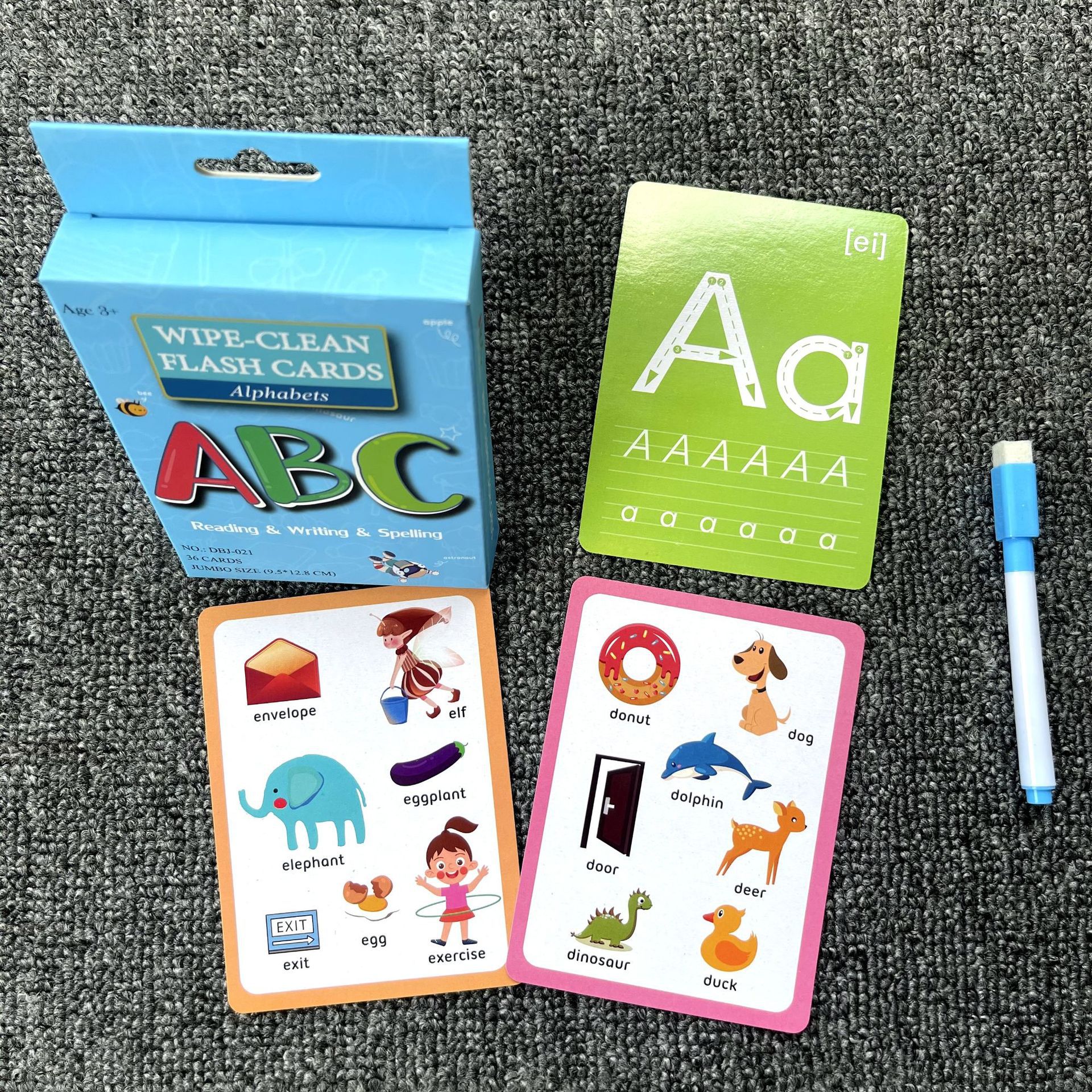 现货批发跨境 可擦写早教数字字母加减法英语学习卡片 flash card-阿里巴巴