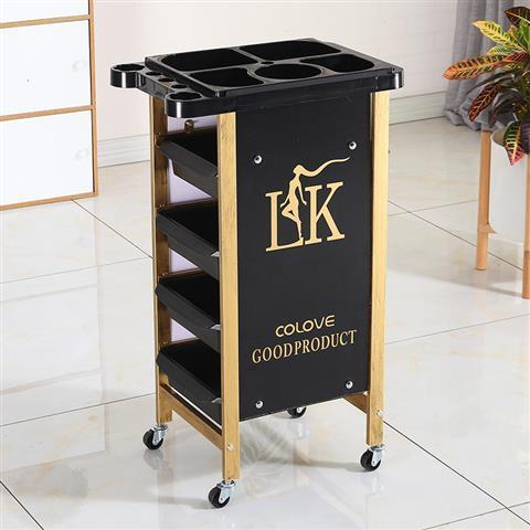 Barbería retro carro de barras carro de belleza al por mayor carro de barbería herramientas de teñido carro