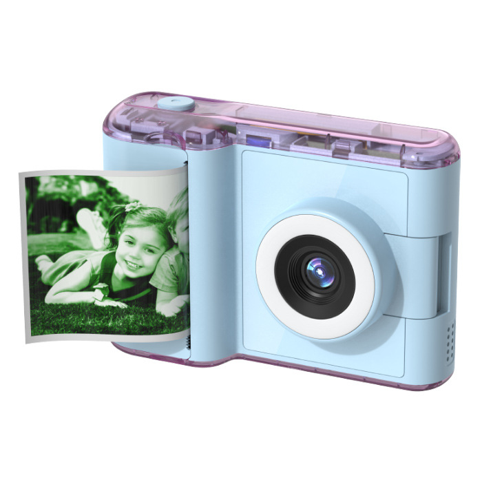Cross-Border Children's Mini Instant Print Camera That Can Take Selfies and Print Photos Directly, Color Children's Camera