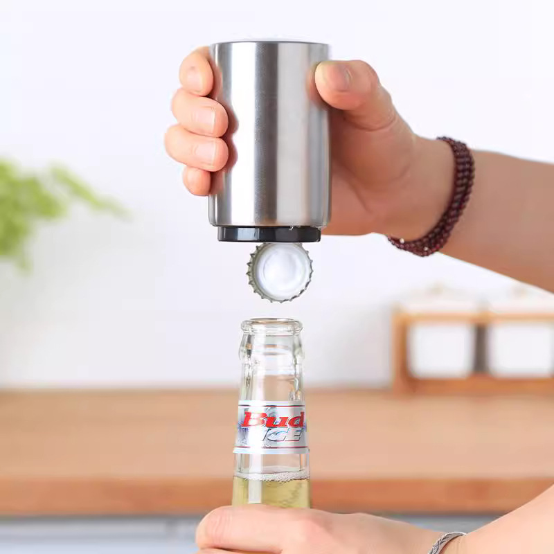 Acero inoxidable cerveza creativa botella abridor de botellas Douyin abridor de botellas barra abridor de botellas destornillador de vino automático tapa de vino