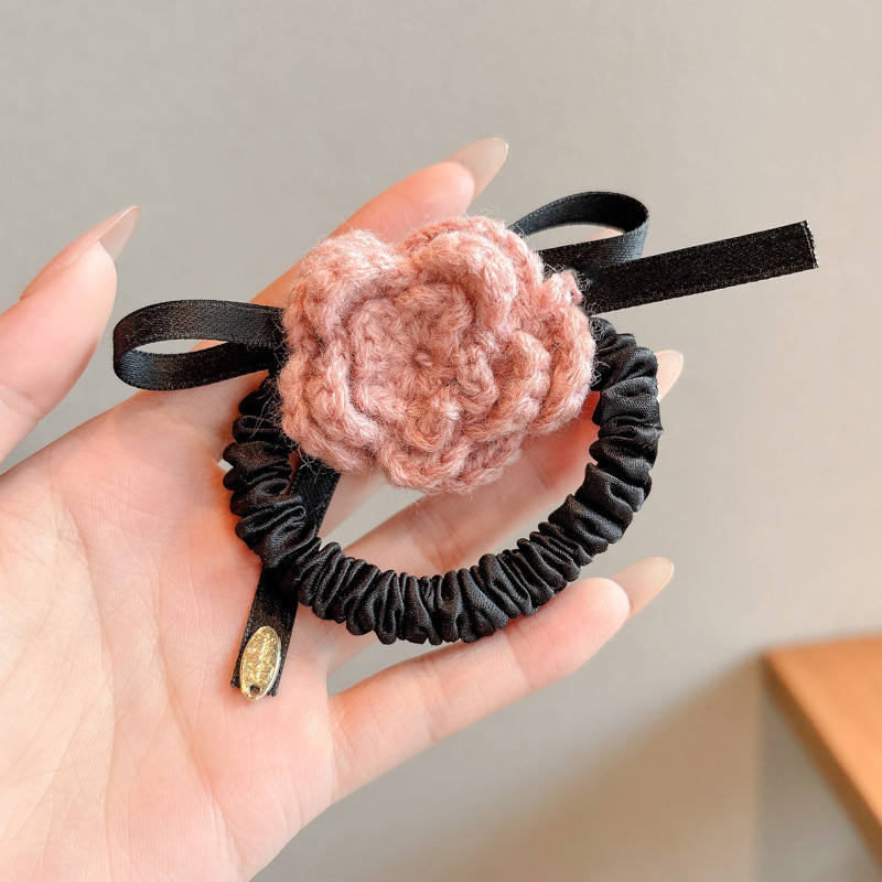 Estilo pastoral francés, diadema de intestino grueso, accesorios para el cabello dulce de alta calidad para mujer, cuerda para la cabeza, nueva cuerda para el cabello de todo fósforo, banda elástica alta