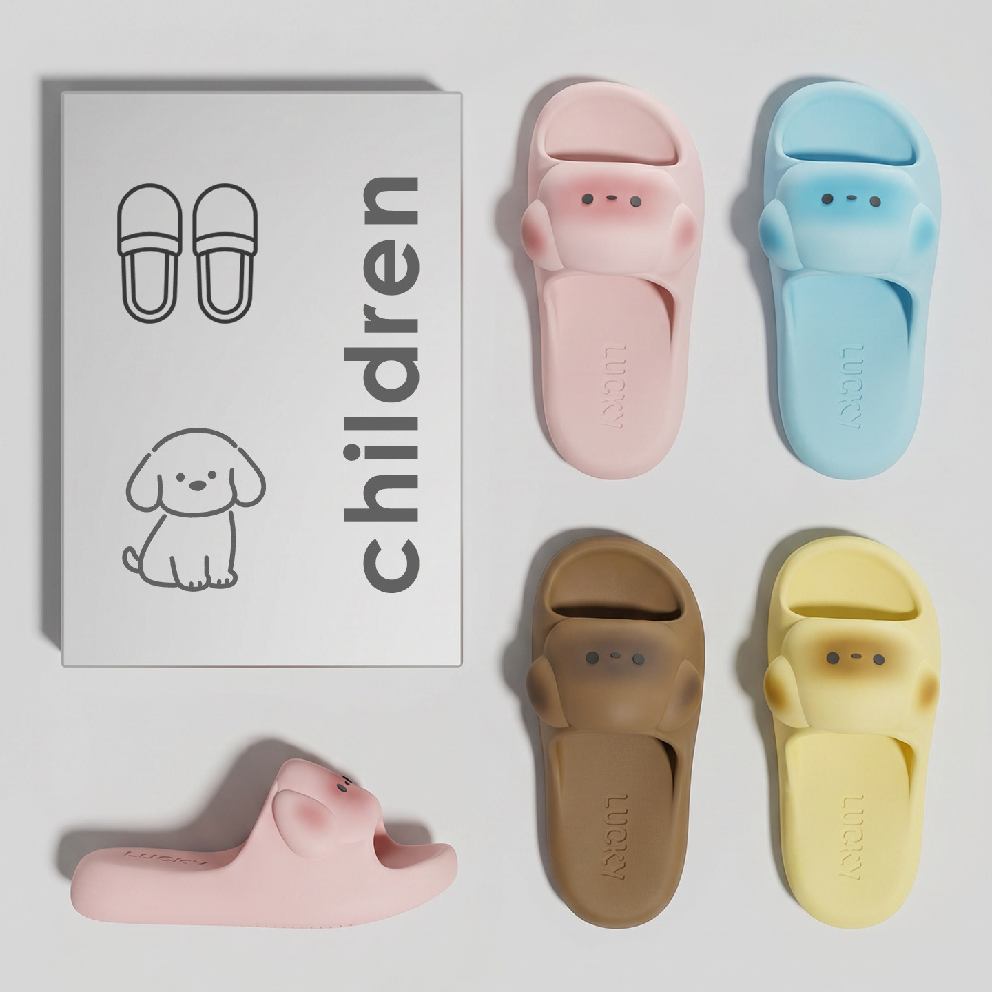 Pantofole per bambini Lidani, nuove, di alta qualità, per l'estate, da interno, antiscivolo, per bagno, genitori e figli._voghion.com