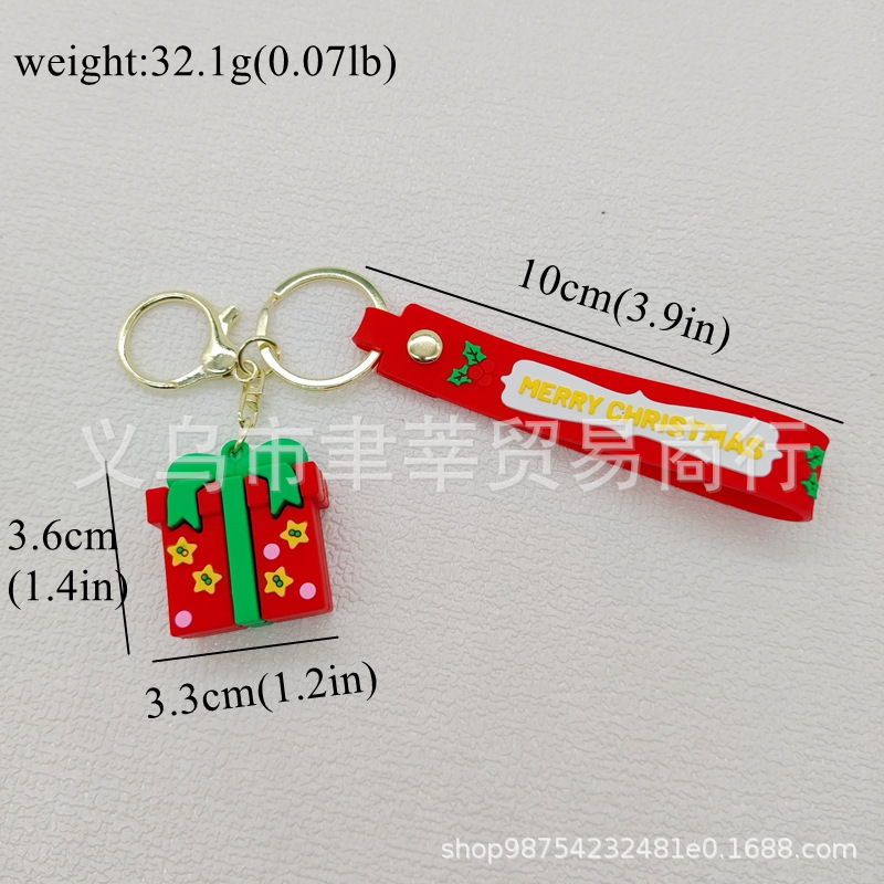 Nueva SERIE DE Navidad llavero colgante muñeco de nieve muñeca Santa Claus árbol de Navidad llavero accesorios al por mayor