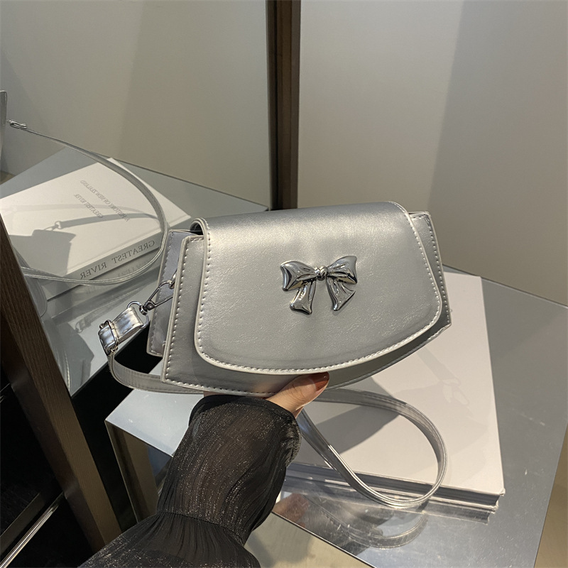 Trendy Bowknot Saddle Bag For Women Versatile Shoulder Crossbody_voghion.com