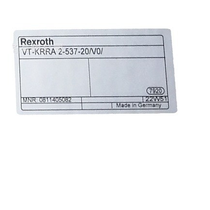 德国进口力士乐0811405082 VT-KRRA 2-527-20/V0