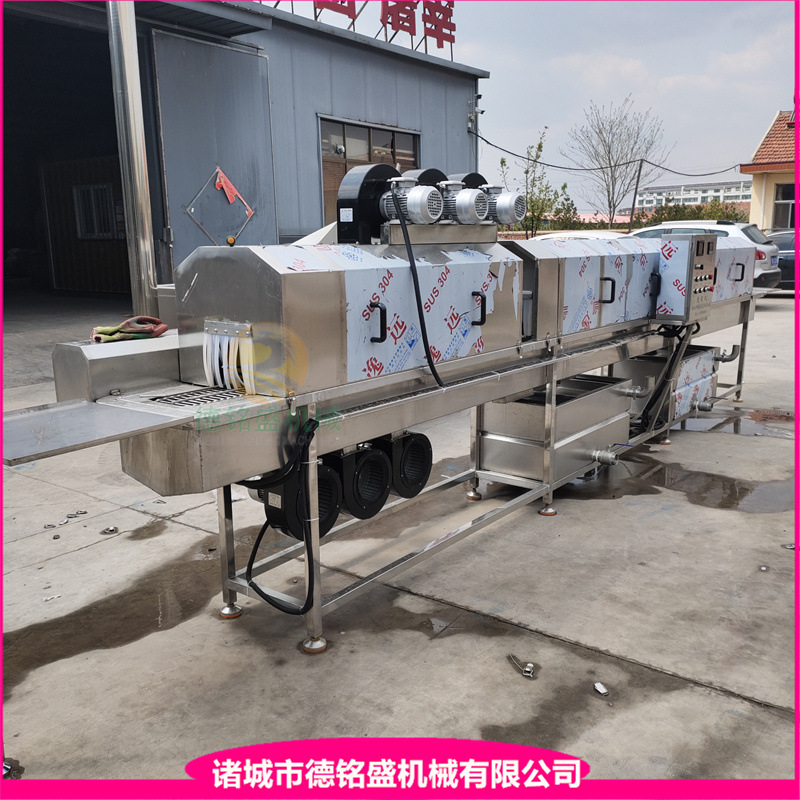 全自动循环水水果罐头瓶清洗机 鲅鱼罐头马口铁罐清洗风干线