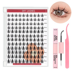 アマゾンの人気新型DIYlashesまつげ延長二頭接着剤カスタムクロスボーダーまつげセット