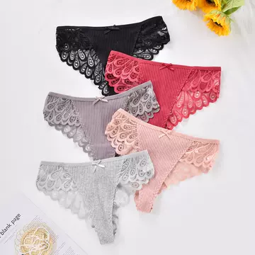 Lace thong pants for women's waist, seamless, sexy lace transparent underwear for women, lightweight, breathable, comfortable underwear for women - ShopShipShake