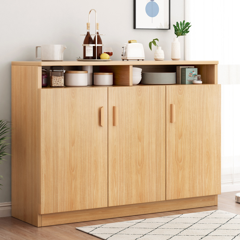 Simple Modern Cupboard Storage Cabinet Bedroom Living Room Wall-Mounted Nordic Storage Cabinet with Door Household Multi-Functional Sideboard