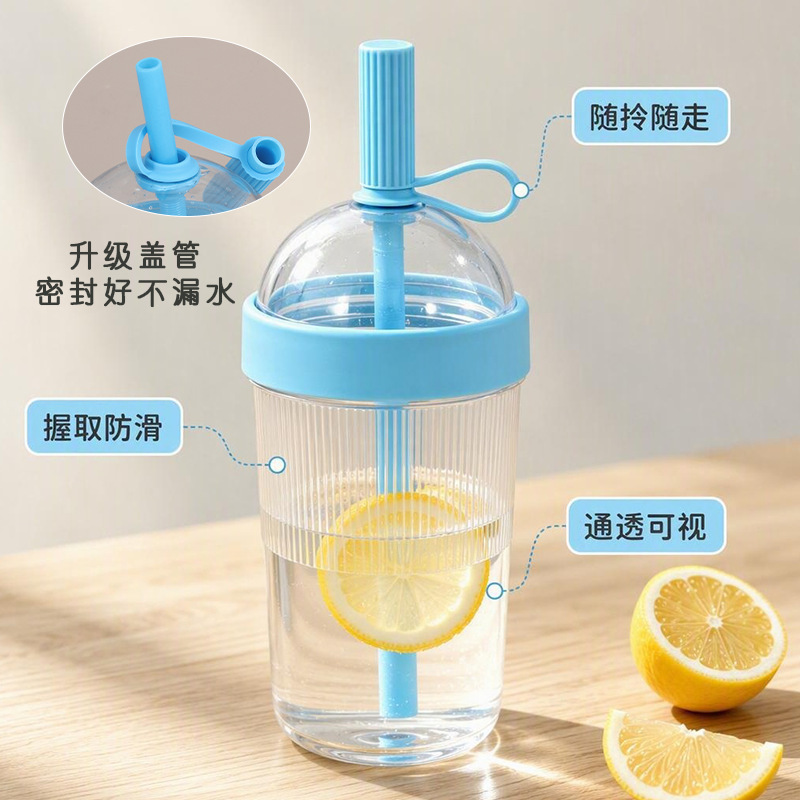 New Style Edible Coffee Cup, Portable Large-Capacity Straw Cup, Outdoor Portable Straw Water Cup, Milk Tea Cup Wholesale