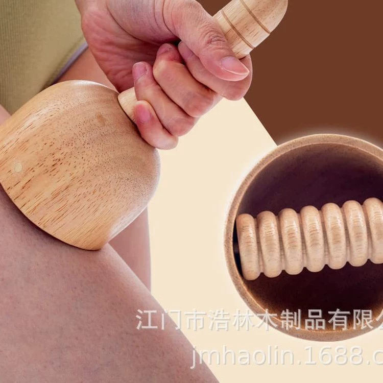 Деревянный массажный ролик для тела из бука для домашнего использования