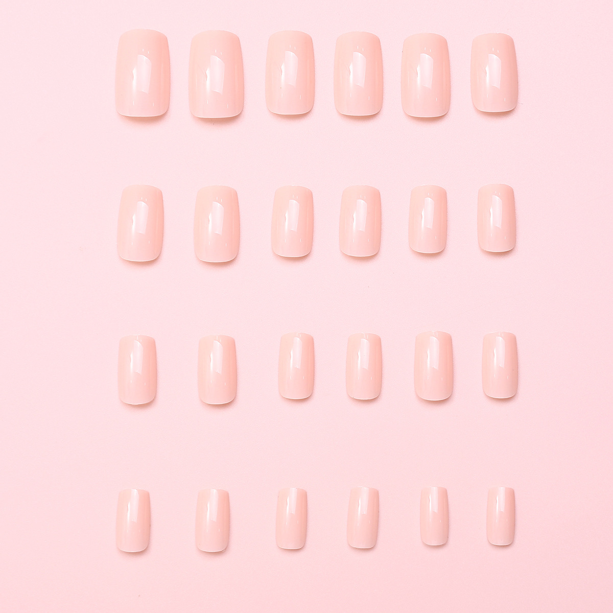 Inswind Uña 120 piezas de caja de armadura alta sensación desnuda rosa uña corta alta sensación de otoño desmontable