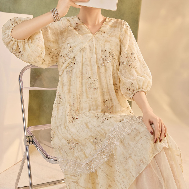 New Chinese-Style Elegant and Versatile Design Fairy Dress, Summer New Model, Stunning Embroidered Hanfu Dress for Women P0429
