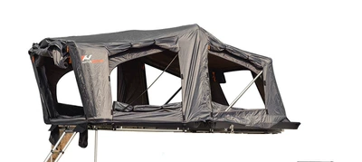 Large space 4-6 people factory car tent automatic quick opening roof tent hard shell folding customer self-driving camping (Avtomobil dam çadırları) - dark-gray-4-6