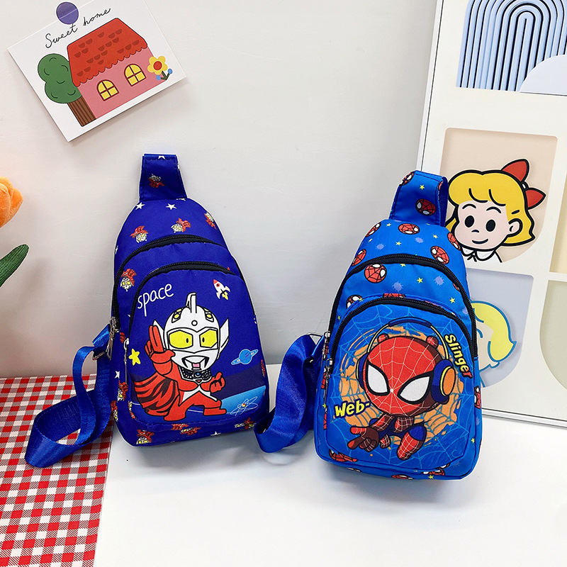 New children's chest bags with trendy and cool prints, single-shoulder bags, perfect for boys' casual outings, and wholesale crossbody bags undefined