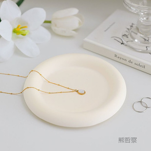 New Gypsum Plate Ornaments White Matte INS Irregular Tray Photo Props Jewelry Plate Storage Display
