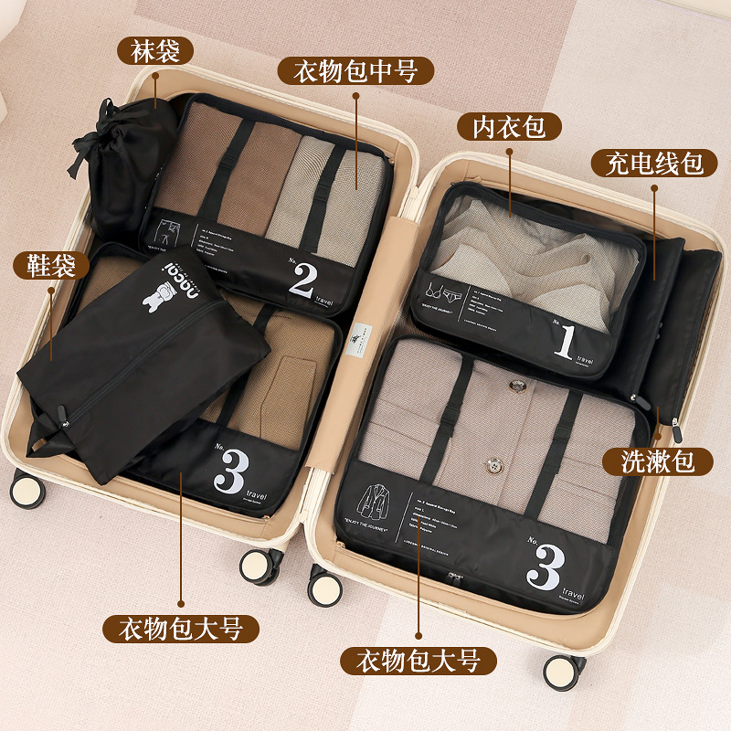 Bolsa de almacenamiento de viaje equipaje ropa organizador bolsa de viaje sub-embalaje bolsa de ropa interior Portátil Bolsa de almacenamiento de viaje de negocios