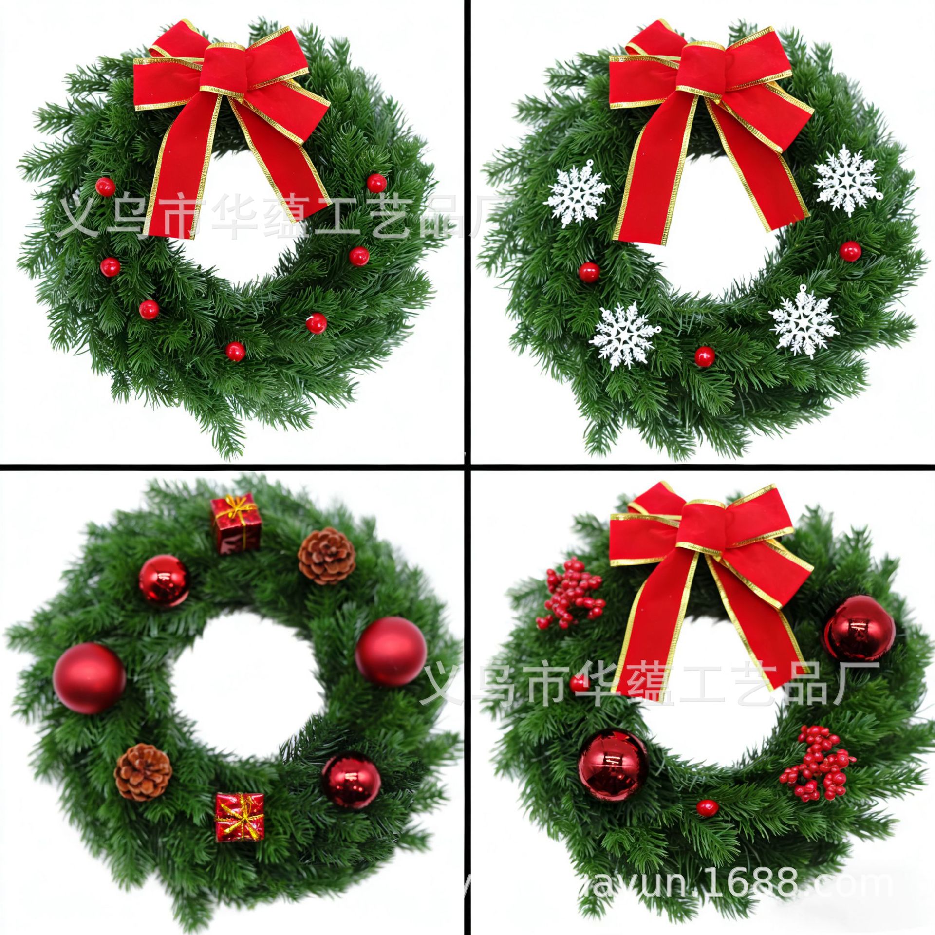 Navidad transfronteriza guirnaldas de navidad árbol de navidad decoraciones de navidad puertas y ventanas armario colgantes de pinos simulación accesorios de bola de navidad