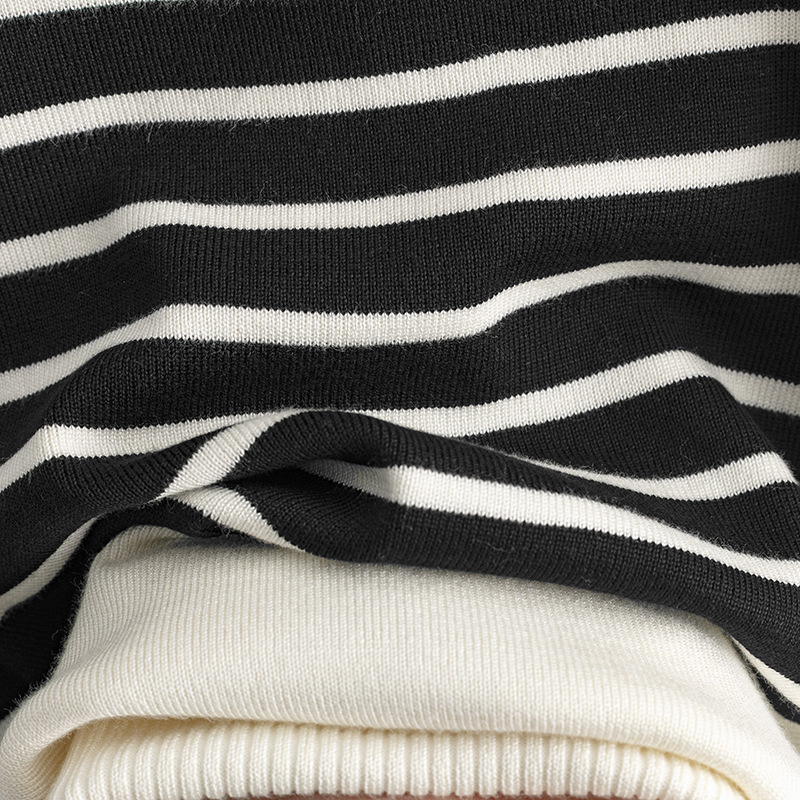 546g Weight Long Sleeve Sleeve Length Adhesive Fiber, knit Fabric Type Pant Co-ord Set Sets Type 2 Pieces Set Quantity Holiday, Daily Occasion Round Neck Neckline Loose Fit Type Stripe Pattern Winter, Autumn Season Women's Gender Casual, Simple Style Style Holiday Daily Women's Casual Simple Style Stripe Adhesive Fiber Knit Pant Co-ord Set Pants Sets 14