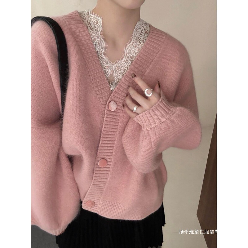 High-end orange sweater coat for women, 2026 spring and autumn new style, loose fit, slimming, fashionable, soft and comfortable knit cardigan High-end orange sweater coat for women, 2026 spring and autumn new style, loose fit, slimming, fashionable, soft and comfortable knit cardigan