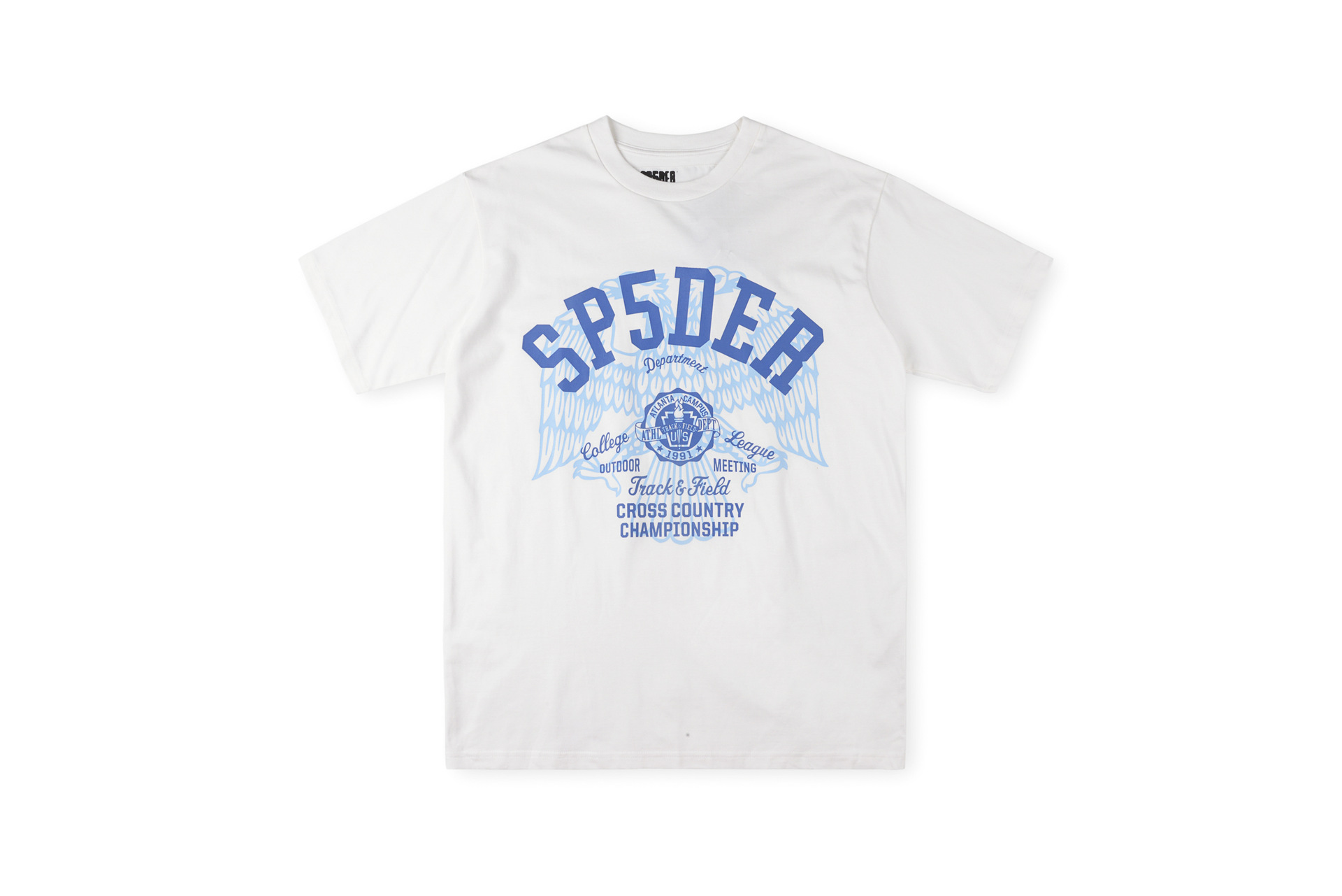 Sp5der Track & Field Wings T-shirt White