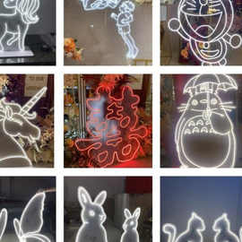 婚礼布置发光logo婚礼堂霓虹灯牌发光字背景装饰灯婚庆道具