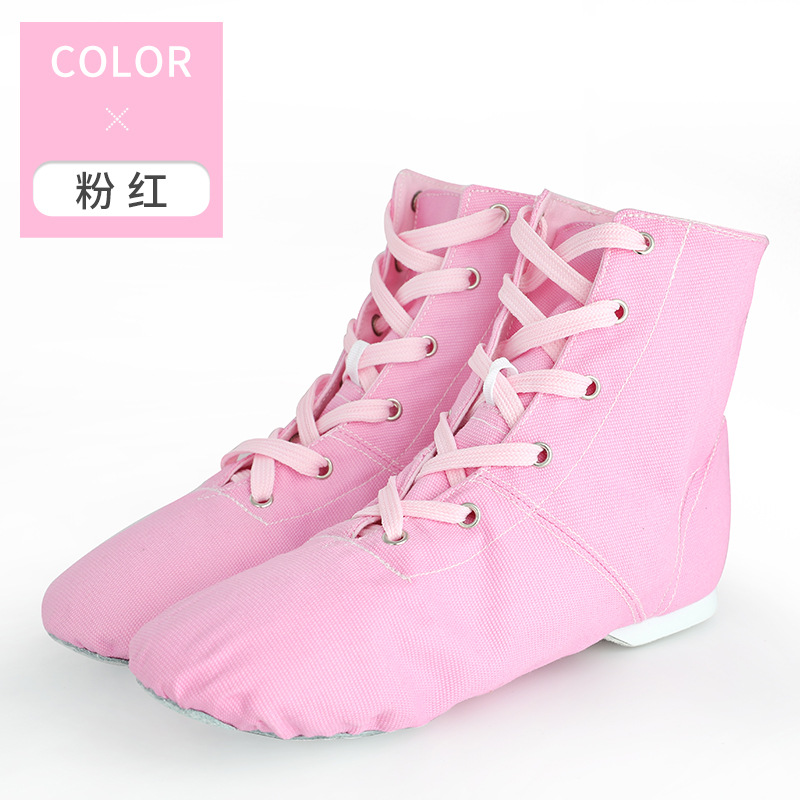 Botas de Jazz de lona para niños adultos de alta calidad zapatos de baile de fondo suave nuevos zapatos de práctica zapatos de ballet de baile moderno para mujer