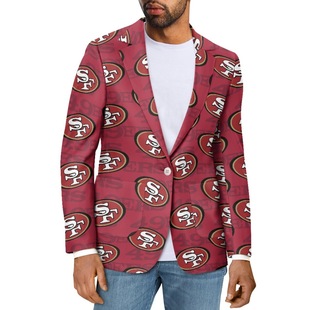 San Francisco 49ers Printed Men's Jacket Self-built Station Hot Selling Men's Autumn Slim Fit Casual Suit