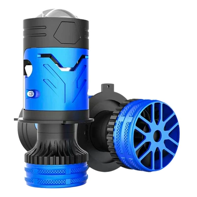M01Y Cross-Border New Model Car LED Headlight Motor Laser High-Power Spotlight H4 Lens Modified Motorcycle Light (Ön faralar) - m01yh4-laser-lens-single-unit-price