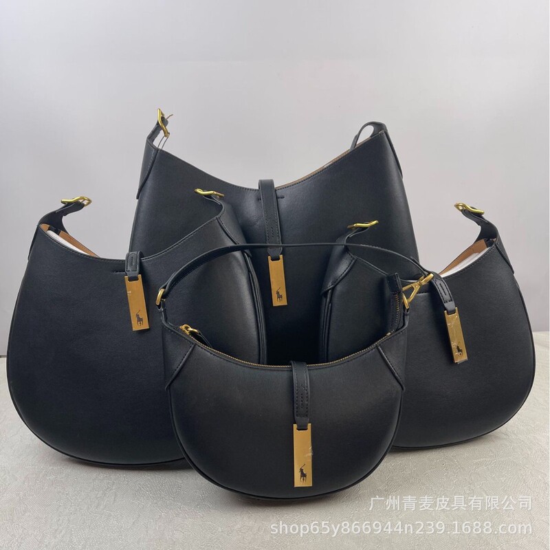 Raf's Cross-Border Hit Product Polo, the Same Style as Krystal Jung'S, Single-Shoulder Underarm Crossbody Retro Croissant Bag, Large Capacity Saddle Bag