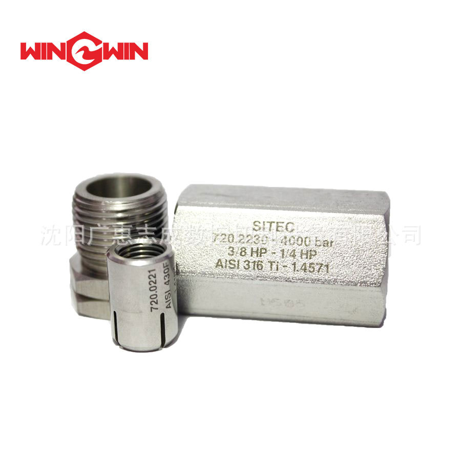 【广惠】KM型高压机器人水切割 配件--3/8”直通接头10078905