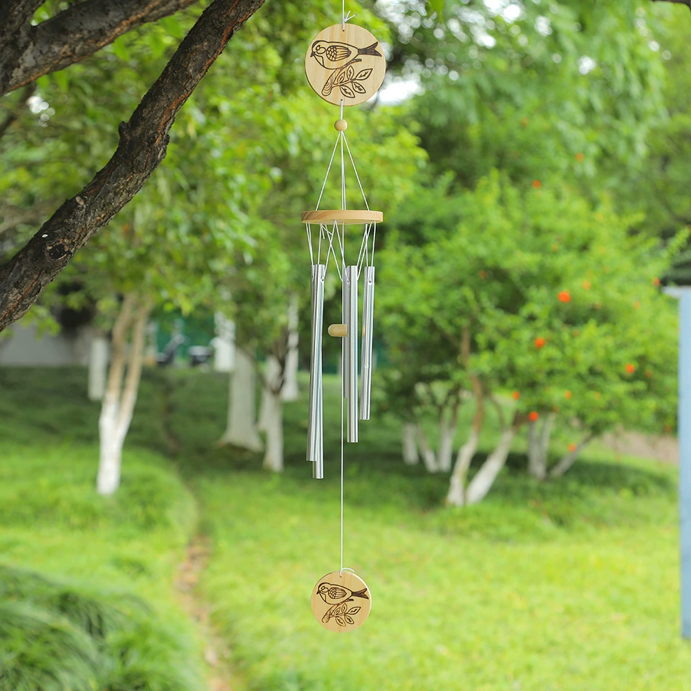 Simple solid wind chime hanging decoration B&B balcony window sill wind chime decoration creative home pendant balcony metal wind chime
