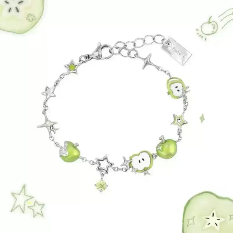 夏日甜美小清新苹果星星手链独特创意设计手环可爱少女心百搭手饰