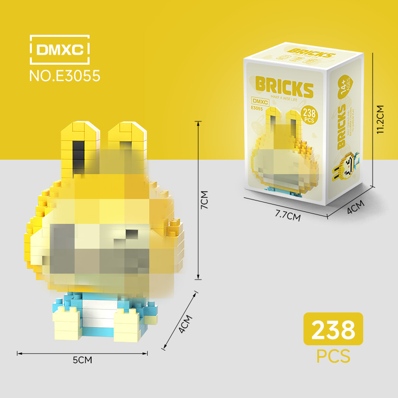 Modelo de Bloques de Construcción en Miniatura de Plástico DIY