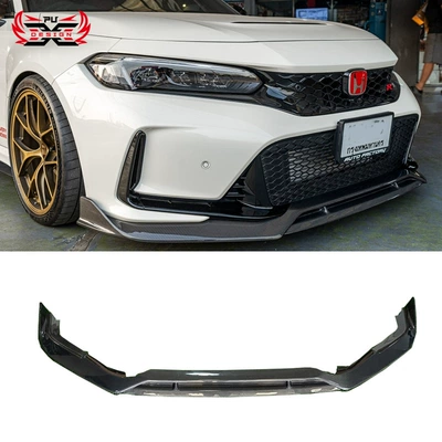 Suitable for Honda 11Th Generation Civic Fl5 Type R Modified Carbon Fiber Front Lip Modified Ad Style Front Bumper Front Spoiler (Bumper)