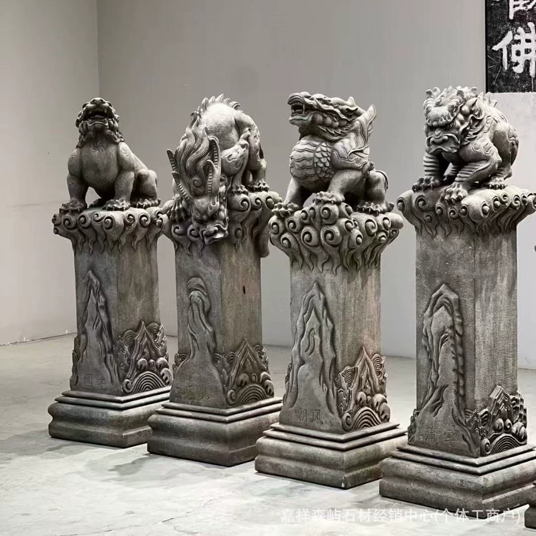 Девять сыновей античного синего каменного дракона, привязанного к конному столу