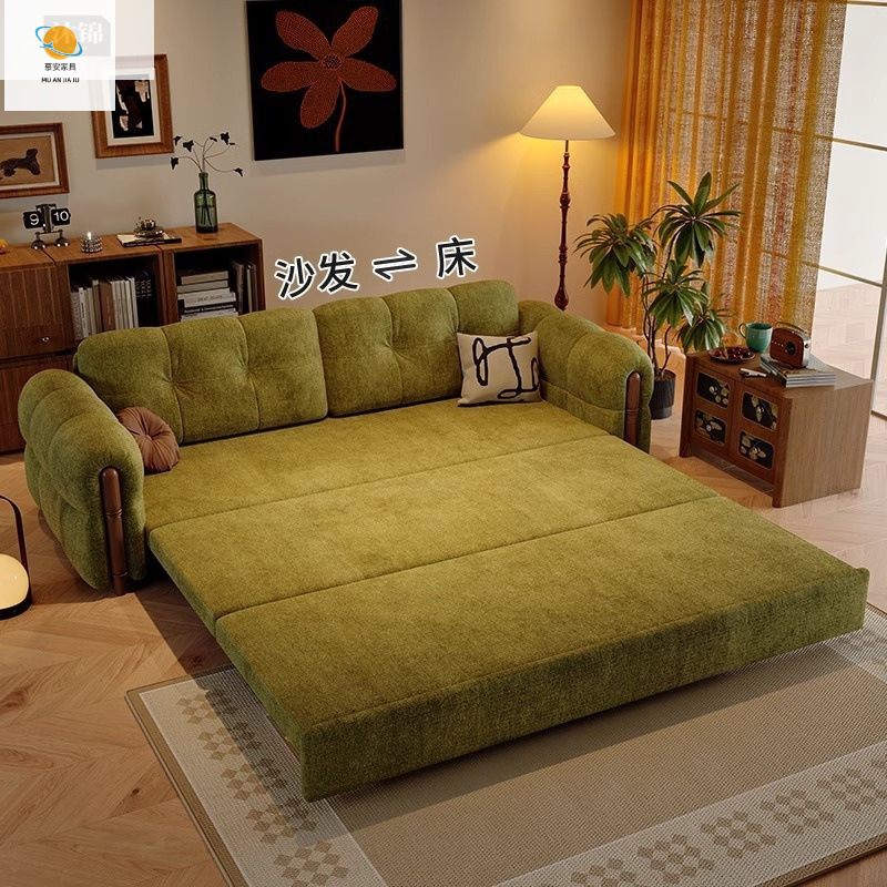 Bedroom Multifunctional Sofa Bed, Multi-Purpose Small Double Study, Retractable Integrated Bed, Dual-Purpose Foldable Small Apartment