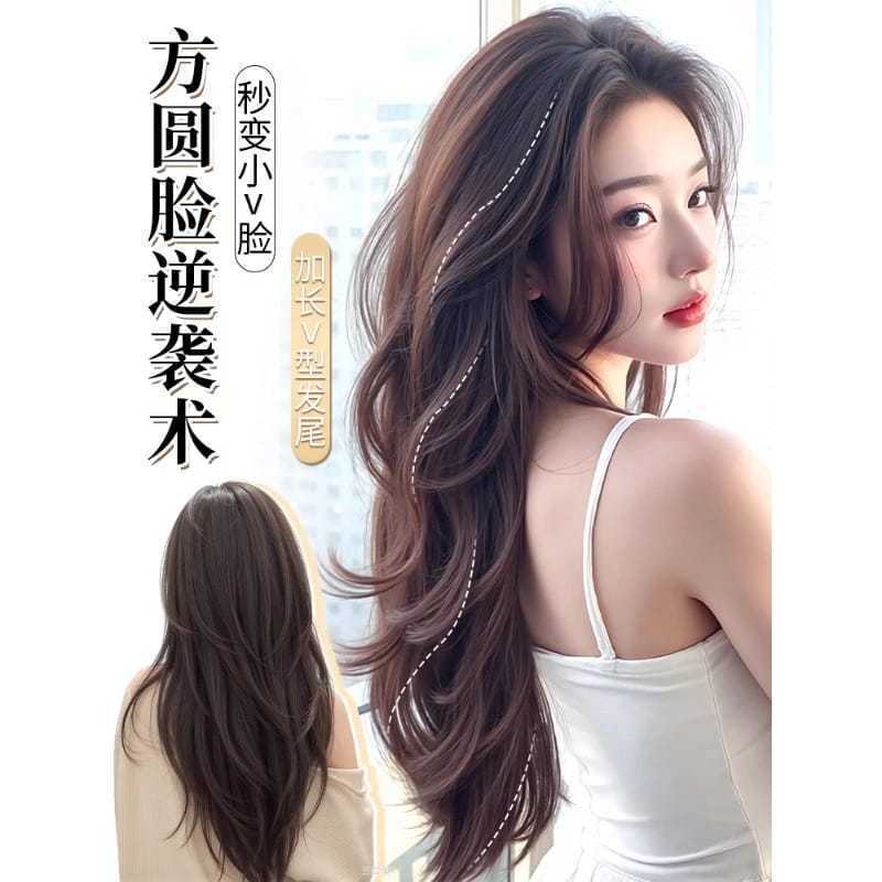 Wig Big Wave New Style 360-Degree Full Head Covering Wig Women's Curly Hair High-Level Wavy Atmosphere Long Curly Hair